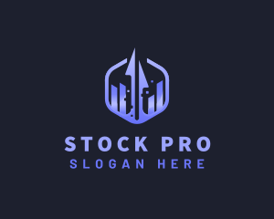Stock - Stock Trading Arrow logo design