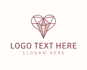 Mining - Jewelry Heart Diamond logo design
