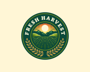 Produce - Farm Field Agriculture logo design