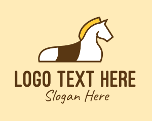 Orange Horse - Show Horse Training logo design