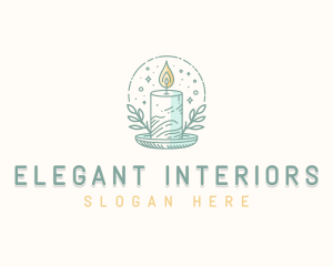 Scented Candlelight Candle logo design