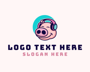 Musician - Piglet Musician Mascot logo design