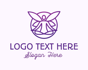 Fairy - Gradient Yoga Fairy logo design