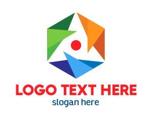 Shape - Colorful Hexagon Shape logo design