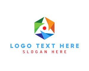 Printing Press - Modern Hexagon Architecture logo design