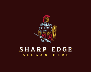 Gladiator Spartan Warrior Cosplay logo design
