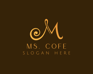 Elegant Fancy Letter M logo design