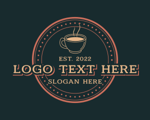 Blue Cup - Coffee Cup Cafe logo design