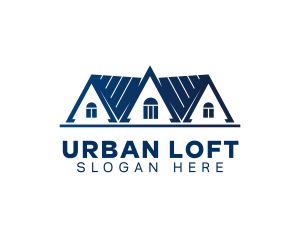 Loft - House Realty Roof logo design