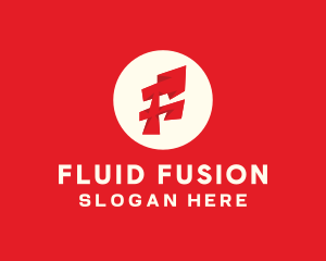 Red Letter F logo design