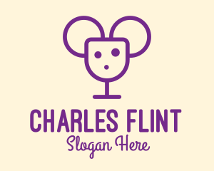 Violet - Mouse Wine Cheese Bar logo design