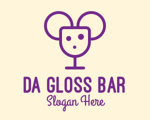 Mouse Wine Cheese Bar logo design