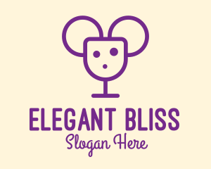 Violet - Mouse Wine Cheese Bar logo design