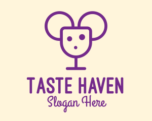 Mouse Wine Cheese Bar logo design