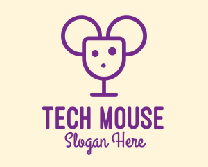 Mouse Wine Cheese Bar logo design