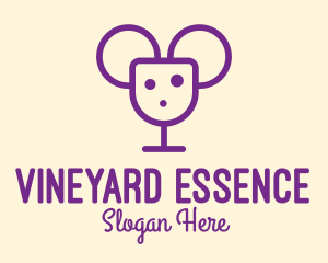 Mouse Wine Cheese Bar logo design