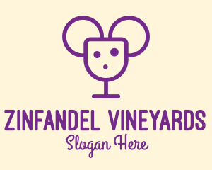 Mouse Wine Cheese Bar logo design