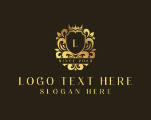 Monarchy - Royalty Luxury Shield logo design