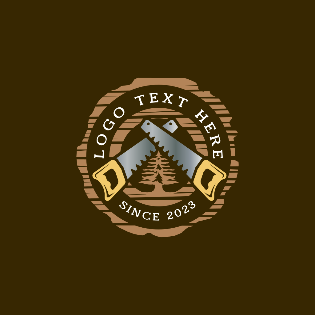 Wooden Saw Carpenter Logo | BrandCrowd Logo Maker