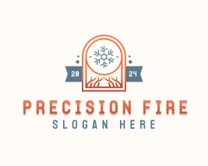 Fire Ice Hvac logo design