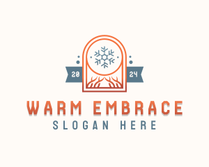 Fire Ice Hvac logo design