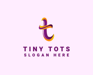 Colorful Letter T  logo design