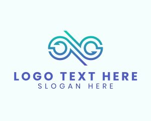 Gradient - Infinity Accounting Loop logo design