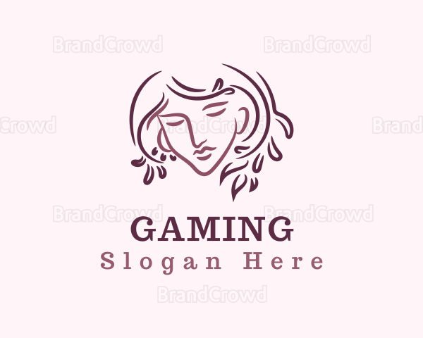 Woman Beauty Face Logo