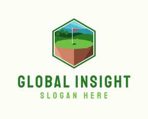 Modern - Modern Golf Course logo design