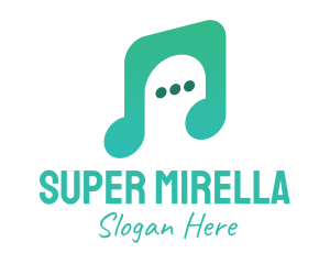 Application - Music Chat App logo design