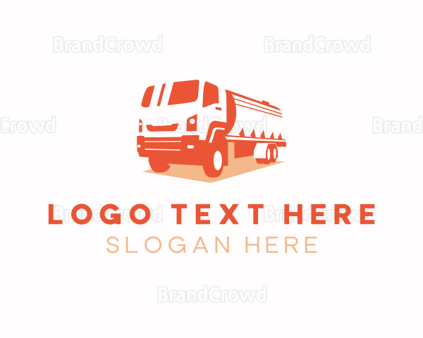 Oil Tank Truck Vehicle Logo