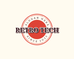 Retro Shop Business logo design