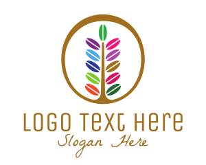 Vegan - Bakery Macaroon Tree logo design