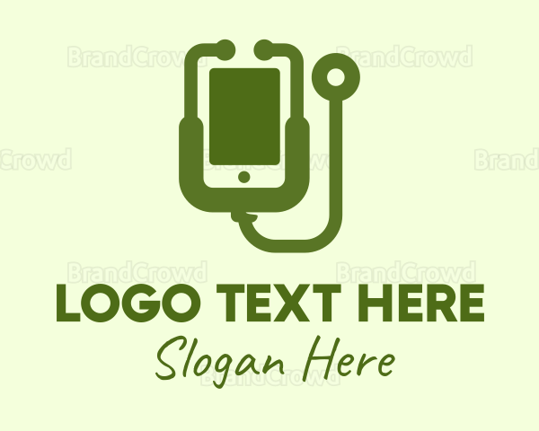 Green Mobile Healthcare Logo