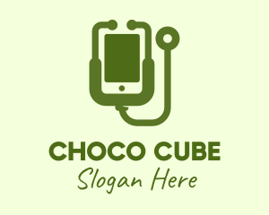 Mobile Phone - Green Mobile Healthcare logo design