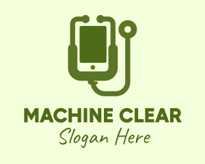 Telemedicine - Green Mobile Healthcare logo design
