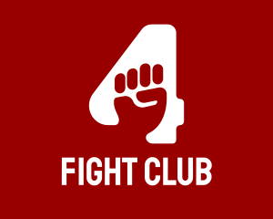 Ufc - Number 4  Fist logo design