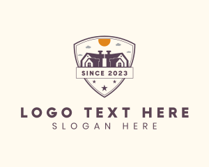 Roofing - Property Roof Shield logo design