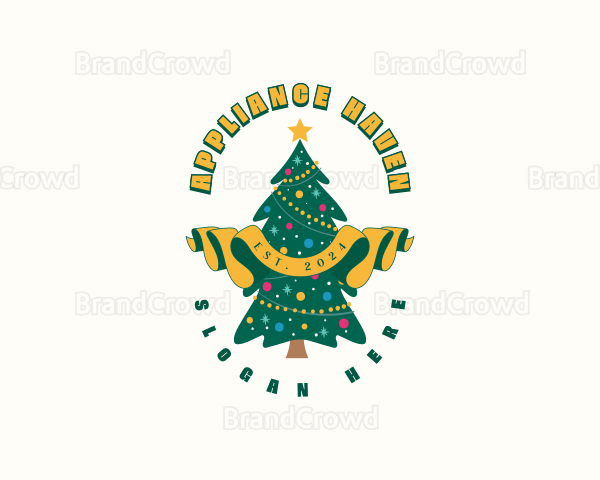 Christmas Holiday Decoration Logo