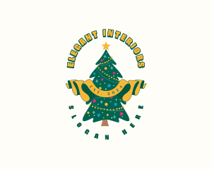 Christmas Holiday Decoration logo design