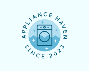 Washing Machine Laundry logo design