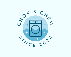 Sparkle - Washing Machine Laundry logo design