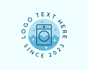 Clothes Washer - Washing Machine Laundry logo design