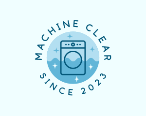 Washing Machine Laundry logo design