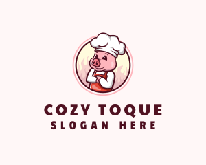 Pig Chef Toque logo design