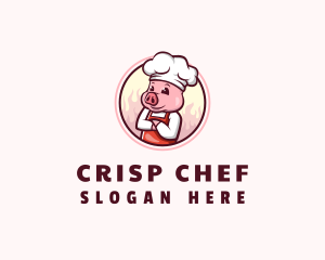 Pig Chef Toque logo design