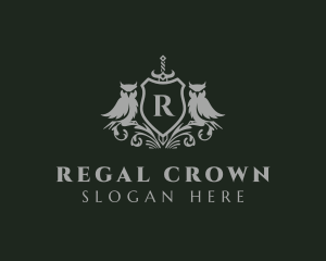 Regal Owl Crest logo design