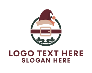 Santa Claus Hat - Santa Claus Yuletide logo design