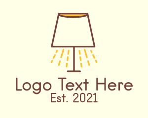 Home Staging - Desk Lamp Homeware logo design