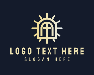 Sacrament - Catholic Church Altar logo design